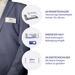 Avery-Zweckform POL30MA66-10DR štítek se jménem (š x v) 70 mm x 30 mm 10 ks