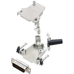 Amphenol L17D45ZF15-RG+L717SDA15P sada D-SUB kolíkové lišty 45 ° Pólů: 15 pájecí kalíšek 1 ks