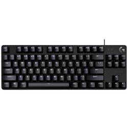 Logitech G413 TKL SE USB herní klávesnice německá, QWERTZ černá s podsvícením, odolné proti stříkající vodě