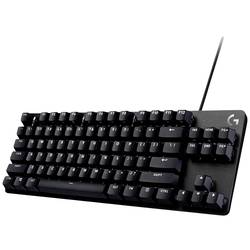 Logitech G413 TKL SE USB herní klávesnice německá, QWERTZ černá s podsvícením, odolné proti stříkající vodě
