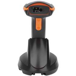 Manhattan Wireless 2D bezdrátový skener 2D čárového kódu bezdrátové 1D, 2D CCD černá, oranžová ruční skener vč. stojánku USB-A