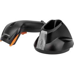 Manhattan Wireless 2D bezdrátový skener 2D čárového kódu bezdrátové 1D, 2D CCD černá, oranžová ruční skener vč. stojánku USB-A