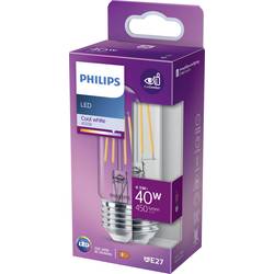 Philips LED 871951436136200 LED Energetická třída (EEK2021) F (A - G) E27 tyčový tvar 4.5 W = 40 W teplá bílá (Ø x v) 32 mm x 106 mm 1 ks