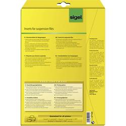 Sigel LP725 zásuvný štítek do závěsné složky 58 mm x 18 mm