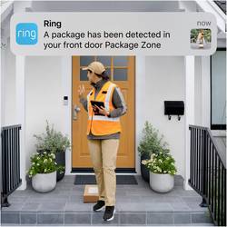 ring B09WZBVWL9 domovní IP/video telefon Video Doorbell Plus Wi-Fi venkovní jednotka niklová (matná), černá