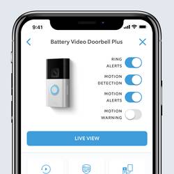 ring B09WZBVWL9 domovní IP/video telefon Video Doorbell Plus Wi-Fi venkovní jednotka niklová (matná), černá