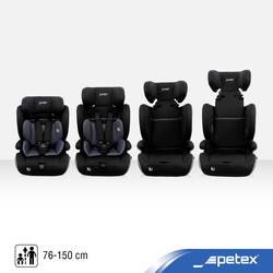 Petex Supreme Plus 1151 ISOFIX schwarz HDPE nach ECE R129 dětská sedačka černá