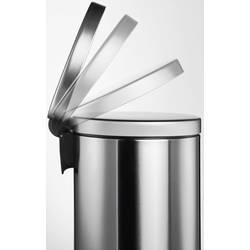 Durable 340323 340323 odpadkový koš 30 l (Ø x v) 290 mm x 655 mm nerezová ocel stříbrná 1 ks