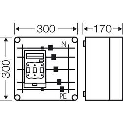 Hensel 2000736 držák NH pojistky Velikost pojistky = 0 3pólový 125 A 800 V