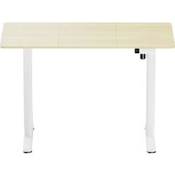 SpeaKa Professional psací stůl pro práci vsedě i ve stoje elektricky výškově nastavitelné Rozsah výšky: 72 do 1.2 m (š x h) 120 cm x 60 cm bílá, dřevo (světlé)
