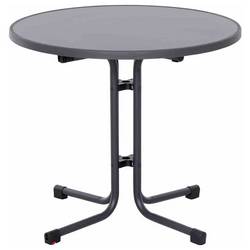 Siena Garden N47121 zahradní stůl ocel, Melamin antracit (matný), břidlicová, antická