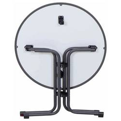 Siena Garden N47121 zahradní stůl ocel, Melamin antracit (matný), břidlicová, antická