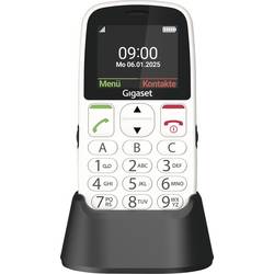 Gigaset GL395 mobilní telefon tlačítko SOS, chráněný proti stříkající vodě, s ochranou před prachem bílá