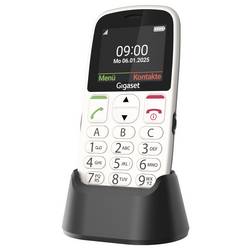 Gigaset GL395 mobilní telefon tlačítko SOS, chráněný proti stříkající vodě, s ochranou před prachem bílá