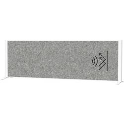 Maul oddělovací příčka pro členění prostoru MAULconnecto (š x v) 160 cm x 52.75 cm fleece tmavě šedá , bílá 9851602