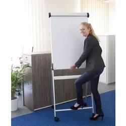 Maul mobilní flipchart MAULpro (š x v) 69 cm x 96 cm stříbrná vč. odkládací poličky, vč. držáku papíru, vč. držáku bloku, popisovatelný, magnetický,