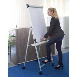 Maul mobilní flipchart MAULpro (š x v) 69 cm x 96 cm stříbrná vč. odkládací poličky, vč. držáku papíru, vč. držáku bloku, popisovatelný, magnetický,