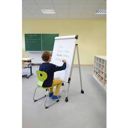 Maul mobilní flipchart MAULpro (š x v) 69 cm x 96 cm stříbrná vč. odkládací poličky, vč. držáku papíru, vč. držáku bloku, popisovatelný, magnetický,