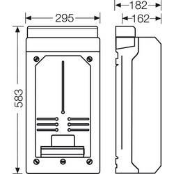 Hensel KV 9339 6100101 pouzdro 295 x 583 x 182 plast 1 ks