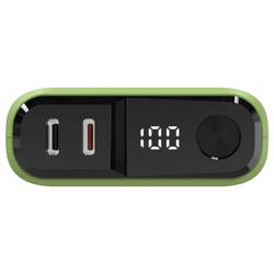 RealPower REALPOWER PB-10000 C powerbanka 10000 mAh, Dodávka energie, USB-C® (s napájením), světle zelená, Indikátor stavu