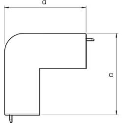 OBO Bettermann 6192386 montážní příslušenství vnější roh (š x v) 210 mm x 60 mm 2 ks čistě bílá