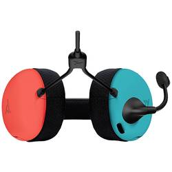 PDP 500-162-EU-BLRD Sluchátka Over Ear kabelová stereo modrá, červená (eloxovaná) Redukce šumu mikrofonu, Potlačení hluku Vypnutí zvuku mikrofonu Gaming