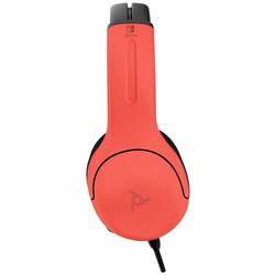 PDP 500-162-EU-BLRD Sluchátka Over Ear kabelová stereo modrá, červená (eloxovaná) Redukce šumu mikrofonu, Potlačení hluku Vypnutí zvuku mikrofonu Gaming