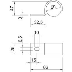 OBO Bettermann 1014544 Upevňovací objímka 100 ks kov