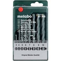 Metabo 627182000 sada vrtáku do betonu 8dílná 3 mm, 4 mm, 5 mm, 6 mm, 7 mm, 8 mm, 9 mm, 10 mm válcová stopka 8 ks
