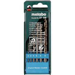 Metabo 627119000 sada spirálových vrtáku do kovu 6dílná 2 mm, 3 mm, 4 mm, 5 mm, 6 mm, 8 mm 1 ks