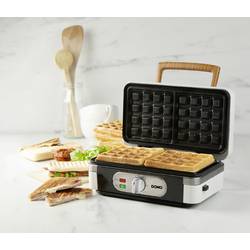 DOMO SANDWICH-WAFFEL-GRILL 3-IN-1 POWDER WHITE toustovač bílá