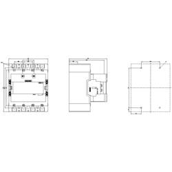 Siemens 3RT1374-6AF36 stykač 2 spínací kontakty, 2 rozpínací kontakty 160000 W 1000 V 1 ks
