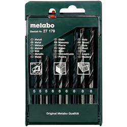 Metabo 627179000 sada spirálových vrtáku do kovu 9dílná 5 mm, 6 mm, 8 mm 1 ks