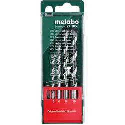 Metabo 627185000 4dílná Univerzální sortiment vrtáků dřevo, kámen, beton, kov, plast, Neželezné kovy 5 mm, 6 mm, 8 mm, 10 mm