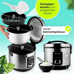 Profi Cook PC-RK 1285 vařič rýže Inox , černá