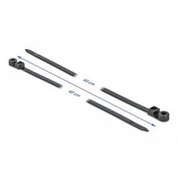 Delock 18953, stahovací pásky, černá, 10 ks