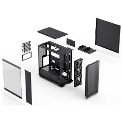 Fractal Design Epoch midi tower PC skříň, herní pouzdro černá
