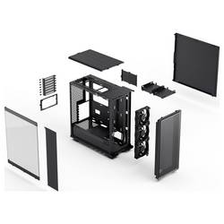 Fractal Design Epoch midi tower PC skříň, herní pouzdro černá