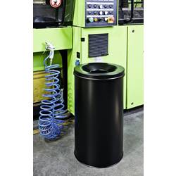 Durable Papierkorb Safe, Durable, Stahl, schwarz, 60 Liter, selbstverlöschend mit Flam 330701 odpadkový koš 60 l (Ø x v) 375 mm x 662 mm ocel černá 1 ks