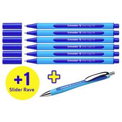 Schneider Schreibgeräte 6x Slider Edge XB + 1x Slider Rave XB blau 152257 kuličkové pero Barva písma: modrá 7 ks