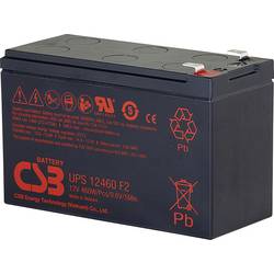 CSB Battery UPS 12460 high-rate UPS12460F2 olověný akumulátor 12 V 9.6 Ah olověný se skelným rounem (š x v x h) 151 x 99 x 65 mm plochý konektor 6,35 mm