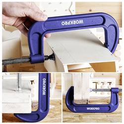 150 mm C-svorka WorkPro WP232020 Rozpětí (max.):150 mm Vnější délka: 280 mm Délka vyložení:150 mm