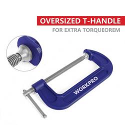 150 mm C-svorka WorkPro WP232020 Rozpětí (max.):150 mm Vnější délka: 280 mm Délka vyložení:150 mm