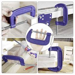 50 mm C-svorka WorkPro WP232017 Rozpětí (max.):50 mm Vnější délka: 110 mm Délka vyložení:50 mm