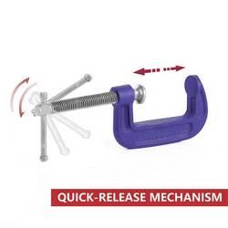 50 mm C-svorka WorkPro WP232017 Rozpětí (max.):50 mm Vnější délka: 110 mm Délka vyložení:50 mm