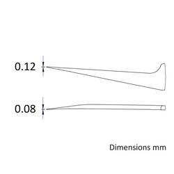 Ideal Tek 5A.SA.0.IT jemná pinzeta, 1 ks, 5a, 110 mm