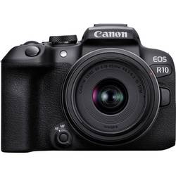 Canon EOS R10 + RF-S 18-45mm F4.5-6.3 IS STM digitální zrcadlovka RF-S 18-45 mm 24.2 Megapixel černá 4K video, stabilizace obrazu, Wi-Fi, integrovaný