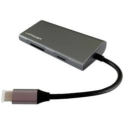 LC Power LC-HUB-C-MULTI-5 USB-C® (USB 3.1) Multiport hub antracitová, černá