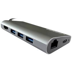 LC Power LC-HUB-C-MULTI-5 USB-C® (USB 3.1) Multiport hub antracitová, černá