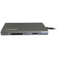 LC Power LC-HUB-C-MULTI-5 USB-C® (USB 3.1) Multiport hub antracitová, černá